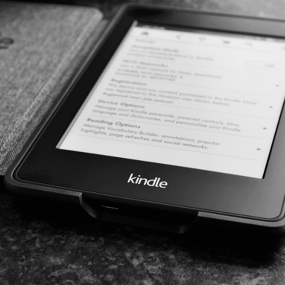 photograph of Kindle