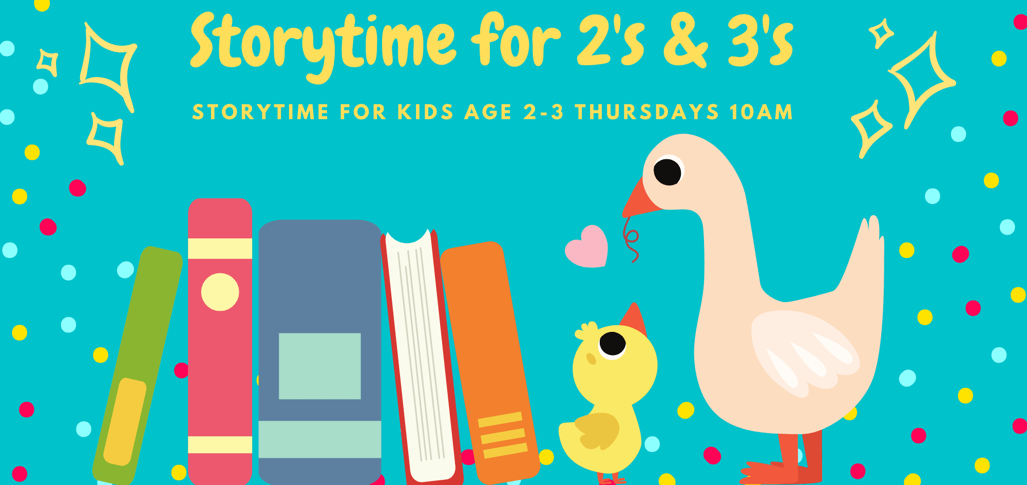 Storytime for 2s and 3s web banner Opens in new window